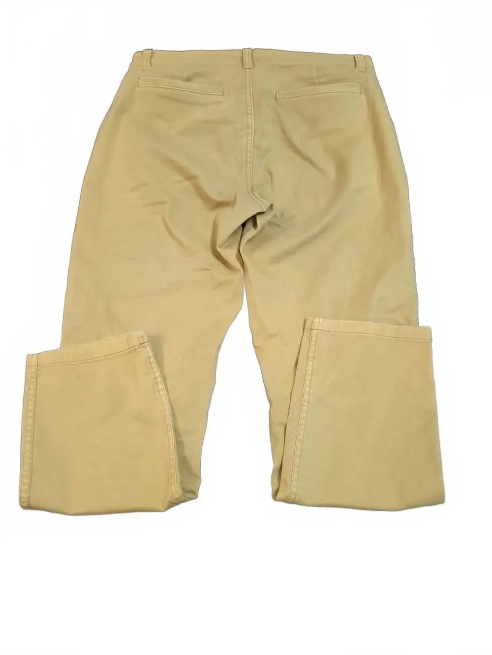 J Crew Vintage Straight Pants Women 27 Slim Stretch Golden Yellow Chino Ankle